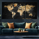 World Map Canvas Wall Art with Famous Landmarks – Framed by MyGreatCanvas | Canvas Wall Art Prints | Photo Prints & Wall Decor