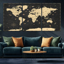 World Map Canvas Print – Detailed Map of the World Wall Art by MyGreatCanvas | Canvas Wall Art Prints | Photo Prints & Wall Decor