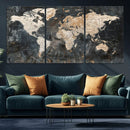 World Map Canvas Print – Detailed Map of the World Wall Art by MyGreatCanvas | Canvas Wall Art Prints | Photo Prints & Wall Decor