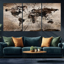 Black and White World Map Canvas Print – Framed Wall Art for by MyGreatCanvas | Canvas Wall Art Prints | Photo Prints & Wall Decor