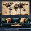 World Map Wall Art Canvas Print by MyGreatCanvas | Canvas Wall Art Prints | Photo Prints & Wall Decor