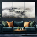 Foggy Forest Wall Art Canvas Print, Misty Pine Tree by MyGreatCanvas | Canvas Wall Art Prints | Photo Prints & Wall Decor