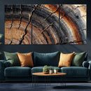 Abstract Tree Ring Wall Art Print – Natural Rustic Wood by MyGreatCanvas | Canvas Wall Art Prints | Photo Prints & Wall Decor