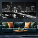 Austin Skyline Wall Art Canvas Print, Austin Downtown Night by MyGreatCanvas | Canvas Wall Art Prints | Photo Prints & Wall Decor