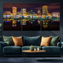 Baltimore Skyline Wall Art Canvas Print, Baltimore Downtown by MyGreatCanvas | Canvas Wall Art Prints | Photo Prints & Wall Decor