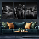Boston Wall Art Canvas Print, Boston City Downtown Night by MyGreatCanvas | Canvas Wall Art Prints | Photo Prints & Wall Decor