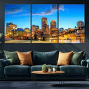 Boston Wall Art Canvas Print, Boston City Downtown Night by MyGreatCanvas | Canvas Wall Art Prints | Photo Prints & Wall Decor