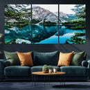 Alpine Mountain Lake Wall Art Canvas Print – Turquoise by MyGreatCanvas | Canvas Wall Art Prints | Photo Prints & Wall Decor
