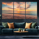 Sunset Beach Wall Art Canvas Print – Soft Coastal by MyGreatCanvas | Canvas Wall Art Prints | Photo Prints & Wall Decor