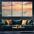 Sunset Beach Wall Art Canvas Print – Soft Coastal by MyGreatCanvas | Canvas Wall Art Prints | Photo Prints & Wall Decor