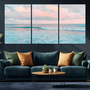 Ocean Wave Wall Art Canvas Print, Pastel Surf Seascape by MyGreatCanvas | Canvas Wall Art Prints | Photo Prints & Wall Decor