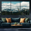 Mountain Forest Wall Art Canvas Print, Alpine Pine Tree by MyGreatCanvas | Canvas Wall Art Prints | Photo Prints & Wall Decor
