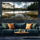 Yosemite Valley Mountain Wall Art Canvas Print, Granite by MyGreatCanvas | Canvas Wall Art Prints | Photo Prints & Wall Decor