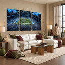 Detroit Lions Stadium Wall Art Canvas Print, Football Field