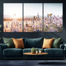Lavender Field Wall Art Canvas Print, Butterfly Floral by MyGreatCanvas | Canvas Wall Art Prints | Photo Prints & Wall Decor