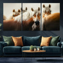 Wild Horse Herd Wall Art Canvas Print, Natural Horse by MyGreatCanvas | Canvas Wall Art Prints | Photo Prints & Wall Decor