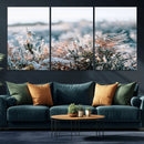 Frosted Fern Wall Art Canvas Print, Soft Winter Botanical by MyGreatCanvas | Canvas Wall Art Prints | Photo Prints & Wall Decor