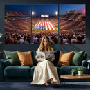 Oklahoma Memorial Stadium Wall Art Canvas Print – Oklahoma
