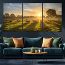Sheep Wall Art Canvas Print – Rural Farm Animal Artwork by MyGreatCanvas | Canvas Wall Art Prints | Photo Prints & Wall Decor