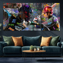 Graffiti Baseball Player Street Art Wall Art Canvas Print by MyGreatCanvas | Canvas Wall Art Prints | Photo Prints & Wall Decor