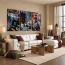 Graffiti Baseball Player Street Art Wall Art Canvas Print