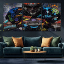 Graffiti American Football Player Street Art Wall Art Canvas by MyGreatCanvas | Canvas Wall Art Prints | Photo Prints & Wall Decor