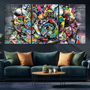 Abstract Graffiti Collage Street Art Wall Art Canvas Print by MyGreatCanvas | Canvas Wall Art Prints | Photo Prints & Wall Decor
