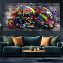 Graffiti American Football Helmet Street Art Wall Art Canvas by MyGreatCanvas | Canvas Wall Art Prints | Photo Prints & Wall Decor
