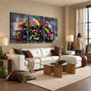 Graffiti American Football Helmet Street Art Wall Art Canvas