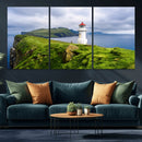 Coastal Lighthouse Wall Art Canvas Print, Cliffside Ocean by MyGreatCanvas | Canvas Wall Art Prints | Photo Prints & Wall Decor