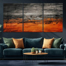 Black Orange Abstract Wall Art Canvas Print Modern Textured by MyGreatCanvas | Canvas Wall Art Prints | Photo Prints & Wall Decor