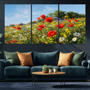 Wildflower Meadow Wall Art Canvas Print – Colorful Poppy and by MyGreatCanvas | Canvas Wall Art Prints | Photo Prints & Wall Decor