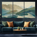 Abstract Mountain Landscape Wall Art Canvas Print – Textured by MyGreatCanvas | Canvas Wall Art Prints | Photo Prints & Wall Decor