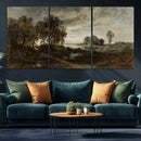 Adolf Dressler Landscape of the Oder River Wall Art Canvas by MyGreatCanvas | Canvas Wall Art Prints | Photo Prints & Wall Decor