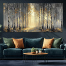 Abstract Birch Forest Wall Art Canvas Print – Modern Neutral by MyGreatCanvas | Canvas Wall Art Prints | Photo Prints & Wall Decor