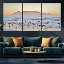 Seagulls Over Ocean Wall Art Canvas Print – Coastal Beach by MyGreatCanvas | Canvas Wall Art Prints | Photo Prints & Wall Decor