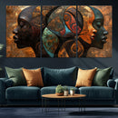 Abstract Afro American Women Wall Art Canvas Print by MyGreatCanvas | Canvas Wall Art Prints | Photo Prints & Wall Decor