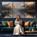 Drip Style Forest Lake Gold Art — Abstract Expressionist by MyGreatCanvas | Canvas Wall Art Prints | Photo Prints & Wall Decor