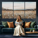 Neutral Wildflower Field Canvas Wall Art — Beige Earth Tone by MyGreatCanvas | Canvas Wall Art Prints | Photo Prints & Wall Decor