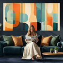 Abstract Geometric Wall Art Canvas Print, Mid Century Modern by MyGreatCanvas | Canvas Wall Art Prints | Photo Prints & Wall Decor