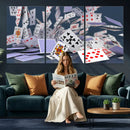 Playing Cards Canvas Wall Art | Casino Game Room Decor, by MyGreatCanvas | Canvas Wall Art Prints | Photo Prints & Wall Decor