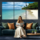 Puerto Rico Beach Paradise Wall Art – Tropical Coastal Print by MyGreatCanvas | Canvas Wall Art Prints | Photo Prints & Wall Decor