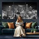 Charlotte Skyline Canvas Wall Art Print – North Carolina Cityscape Photography Print by MyGreatCanvas | Canvas Wall Art Prints | Photo Prints & Wall Decor