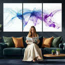 Global Flight Routes Map Canvas Wall Art, Worldwide Aviation Network Print, International Air Travel Wall Decor by MyGreatCanvas | Canvas Wall Art Prints | Photo Prints & Wall Decor