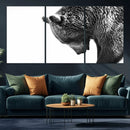 Black and White Grizzly 399 Bear Canvas Print Wall Art | by MyGreatCanvas | Canvas Wall Art Prints | Photo Prints & Wall Decor