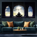 Women and Yoga Wall Art Canvas Print