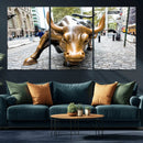 Charging Bull Wall Art Canvas Print