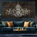 Rustic Chandelier Canvas Print by MyGreatCanvas | Canvas Wall Art Prints | Photo Prints & Wall Decor