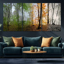 Four Seasons Wall Art Forest Canvas Print – Triptych