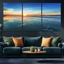 Blue Sky and Beach Wall Art Canvas Print